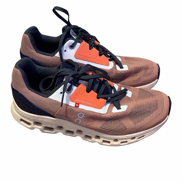 On Clouds Shoes - On Running Cloudstratus 2 Athletic Sneakers Cork/Fawn W 9.5